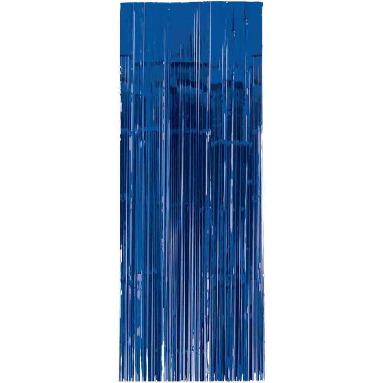 Metallic Curtain Backdrop - Bright Royal Blue
