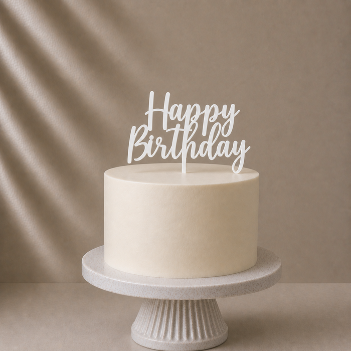Acrylic Happy Birthday Cake Topper 2
