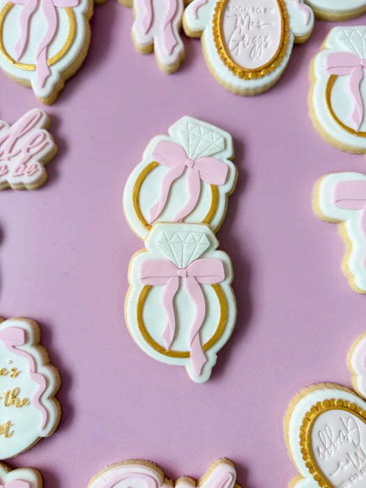 Engagement Ring with Bow Debosser And Cutter