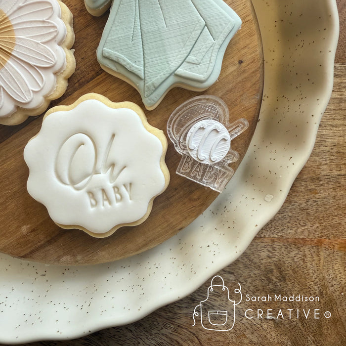 Oh Baby Impression Stamp (Sarah Maddison Creative) 60mm