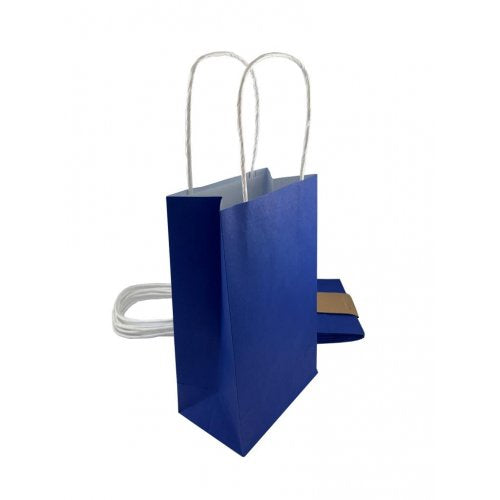 Party Bag Paper Navy Blue 5pk