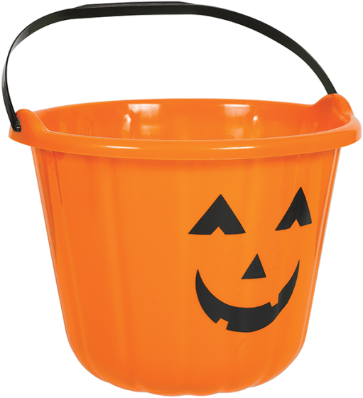 Pumpkin Bucket Favor Container Plastic