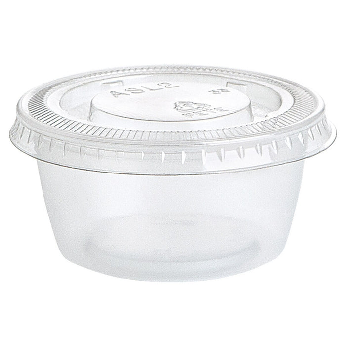25 Reusable Clear Plastic Jelly Shot Glasses With Lids 59ml