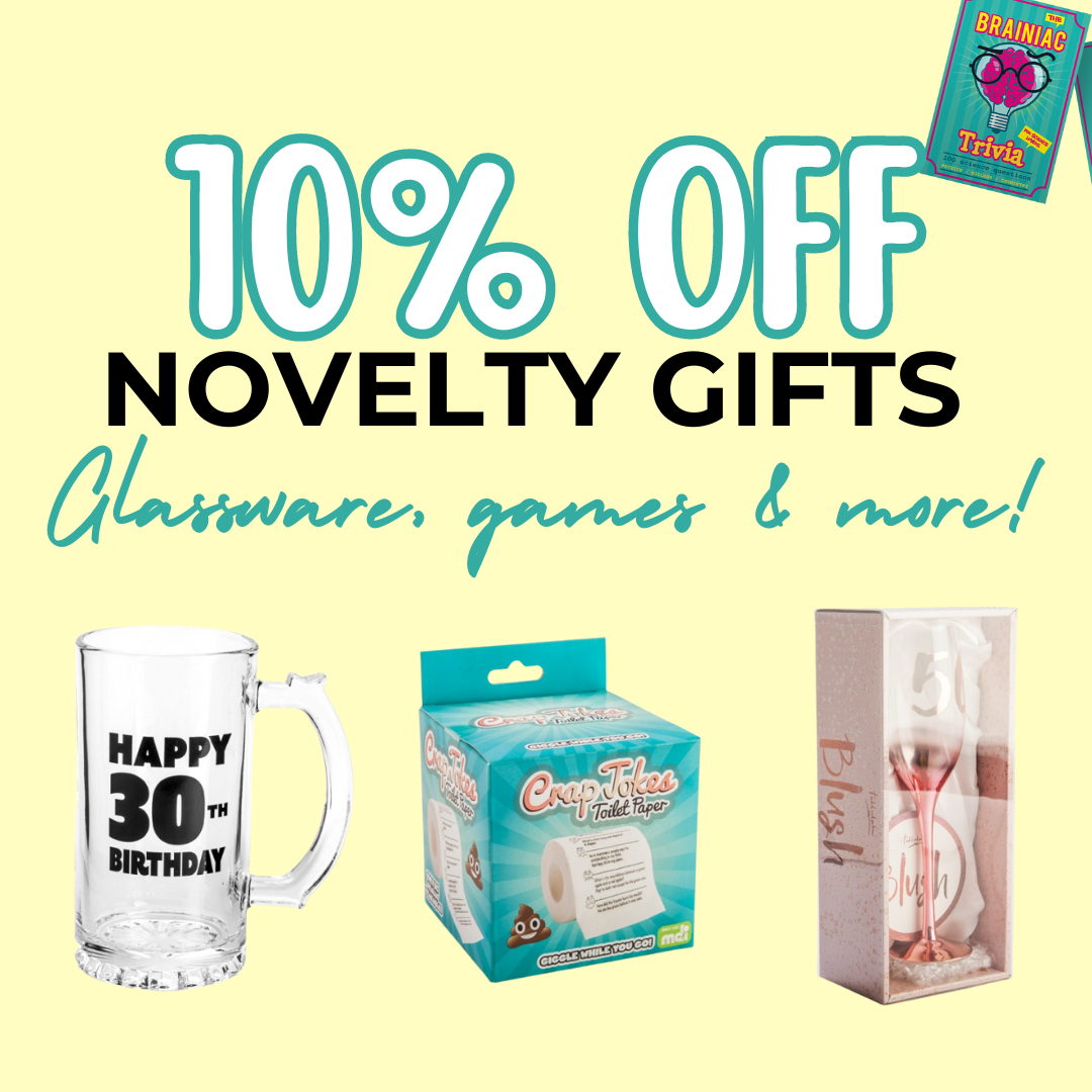 10% OFF Novelty Gifts