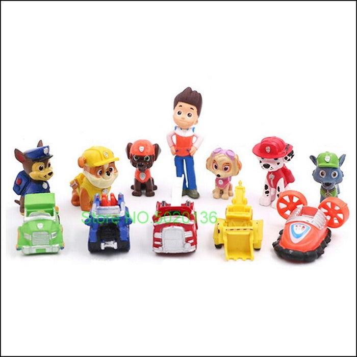 Paw Patrol Plastic Figurines 12pc set
