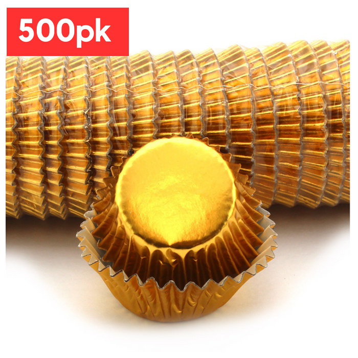 #550 Large Baking Cups 500pk - Gold Foil