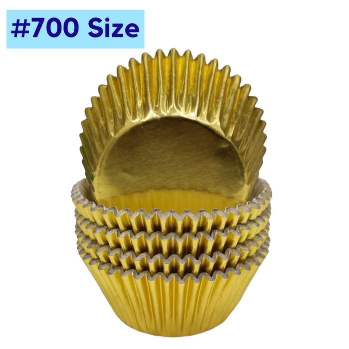 #700 Large Baking Cups 100pk - Gold Foil