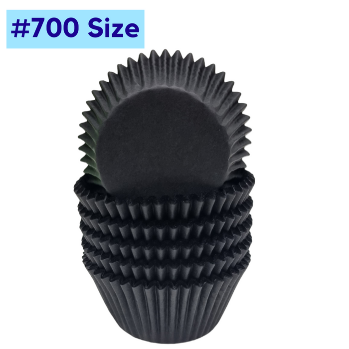 #700 Large Baking Cups 100pk - Black