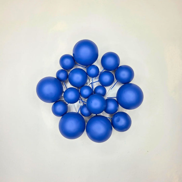Cake Ball Toppers 20pc Mixed Sizes - Royal Blue