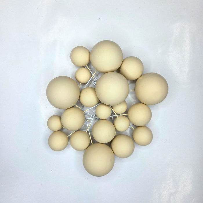 Cake Ball Toppers 20pc Mixed Sizes - Nude