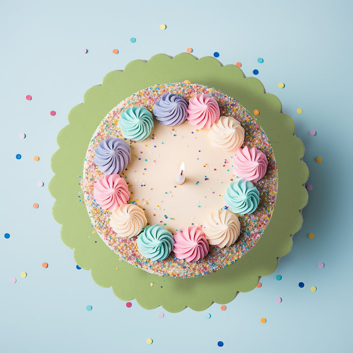 10" Scalloped Cake Board - GREEN