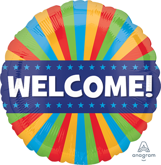 18inch Foil - Welcome Blitz Foil Balloon