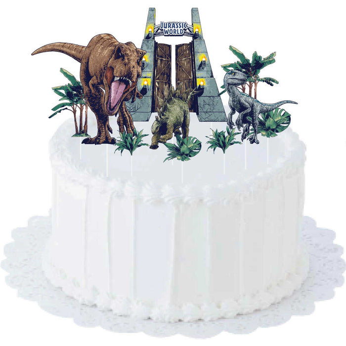 Jurassic Into The Wild Cake Topper Kit 10Pc