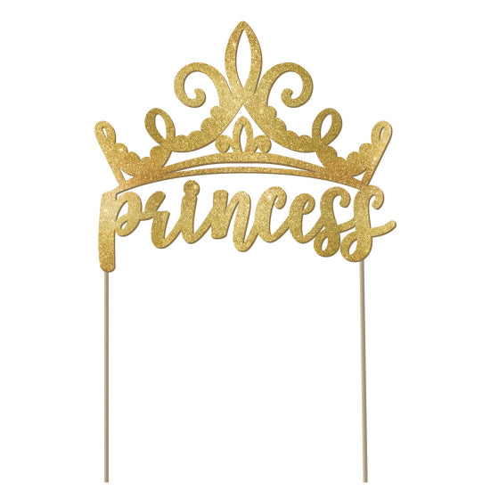 Disney Princess Once Upon A Time Glittered Cake Topper Pick