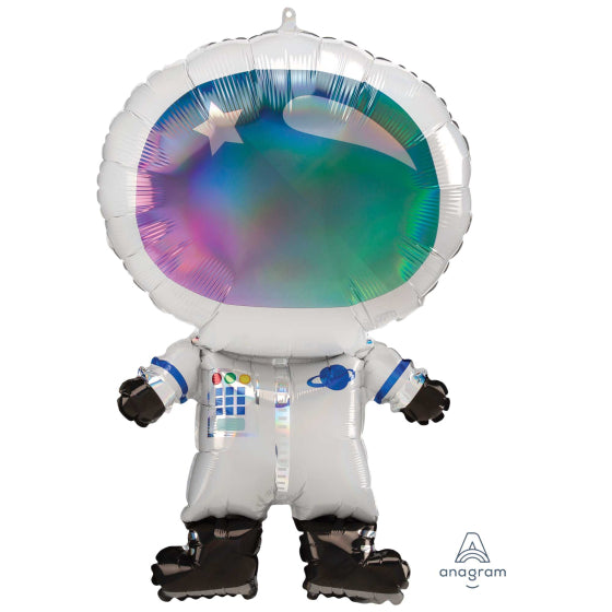 SuperShape Holographic Iridescent Astronaut