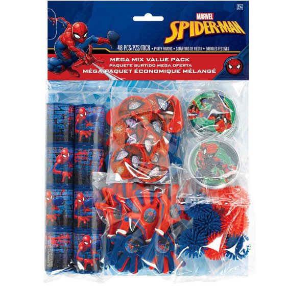 Spider-Man Webbed Wonder Mega Mix Favors Value Pack