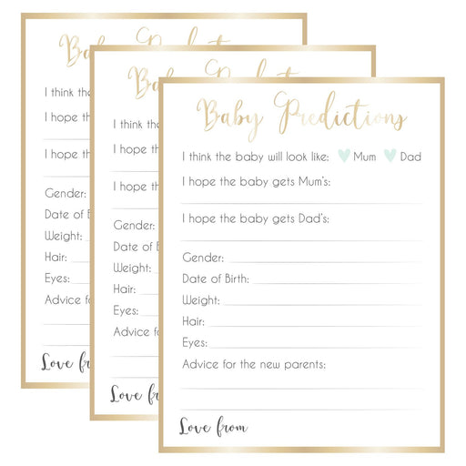 Ready To Pop Baby Predictions Game Sheets