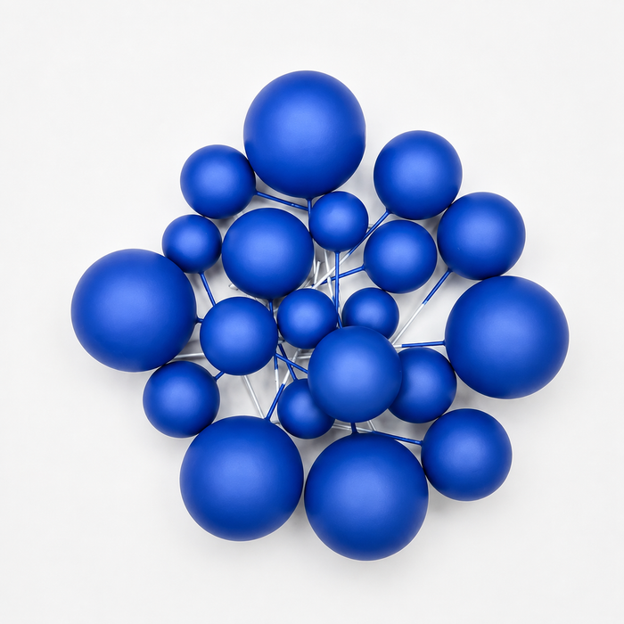 Cake Ball Toppers 20pc Mixed Sizes - Royal Blue