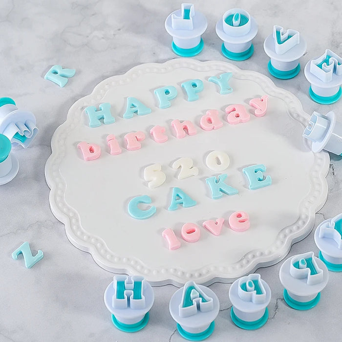 Mini Uppercase Alphabet Plunger Cutters
