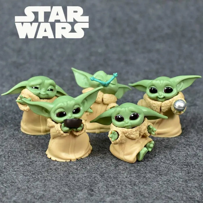 Baby Yoda/The Child Plastic Figurine 5pc set