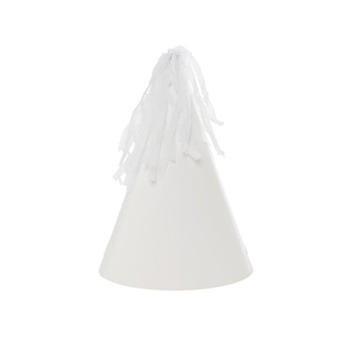 FiveStar Party Hat with Tassel Topper White 10pk