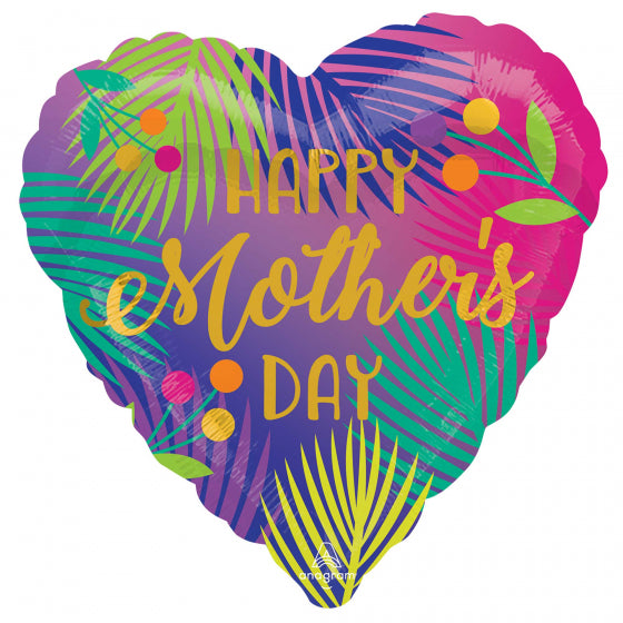 Happy Mother's Day Tropical Heart Foil