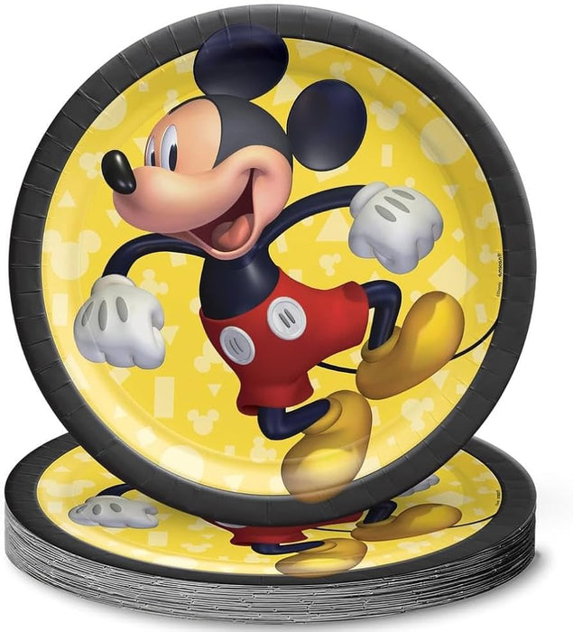 Mickey Mouse Birthday Plates 7inch Round