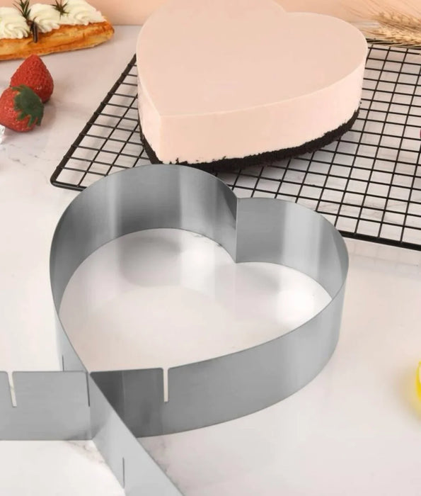 Adjustable Heart Cake Baking Ring