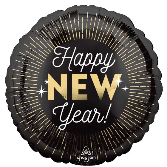 18inch Foil Balloon - Happy New Year Midnight Glam
