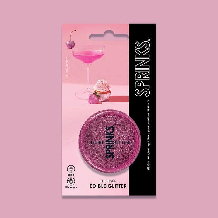 SPRINKS Edible Glitter (2g) - FUCHSIA