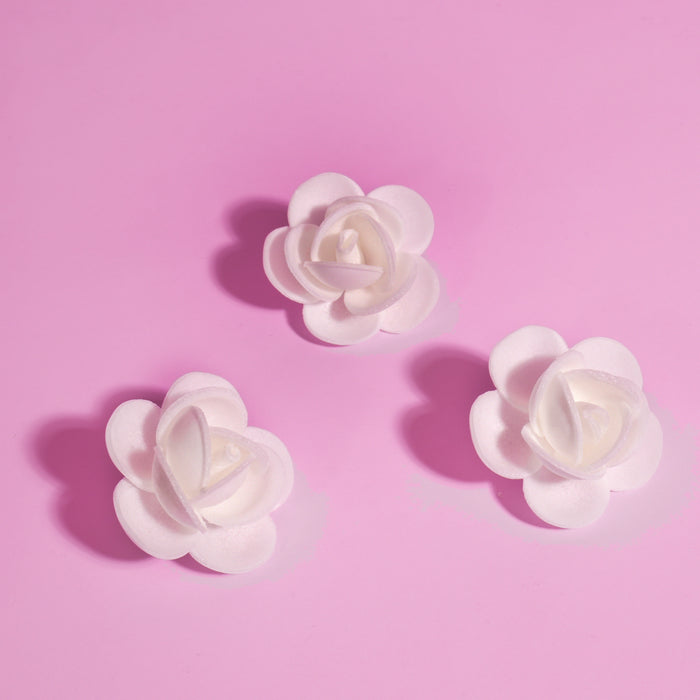 White Wafer Rosettes (6 Pack)