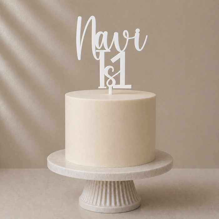 Custom Acrylic Name & Age Cake Topper
