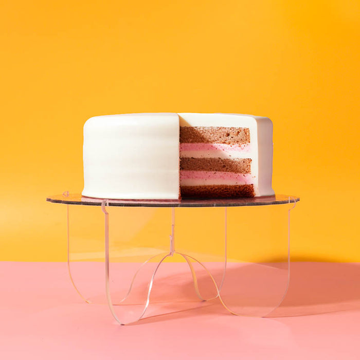 CAKE & CANDLE Plateau Gateau 3-Piece Cake Stand (GLITTER / CLEAR)
