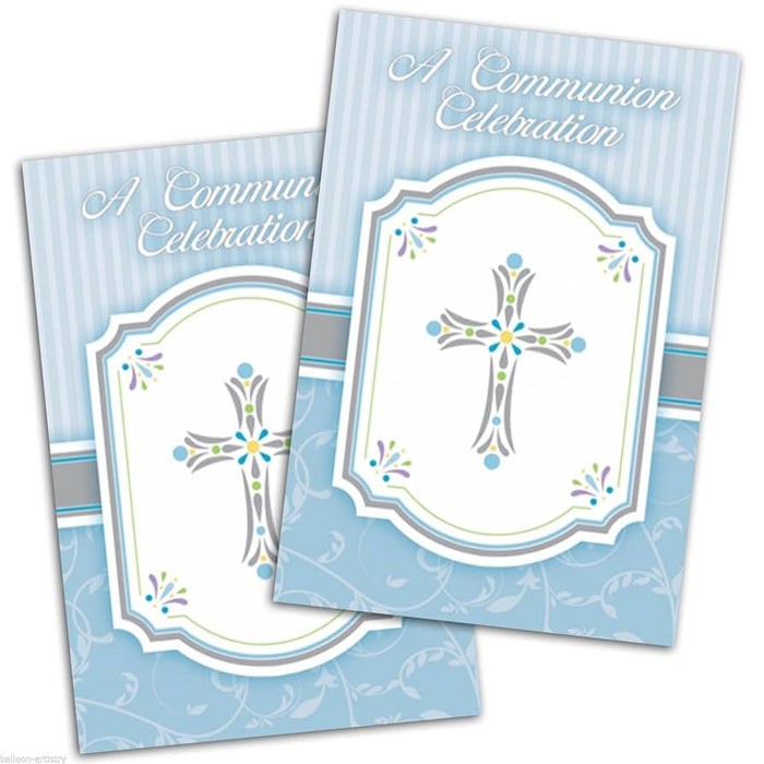 Invitations Blessings Blue - 20pk