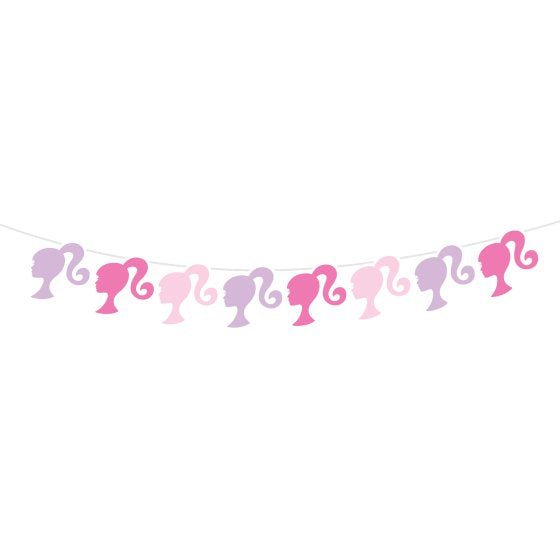 Barbie Paper Character Garland Banner