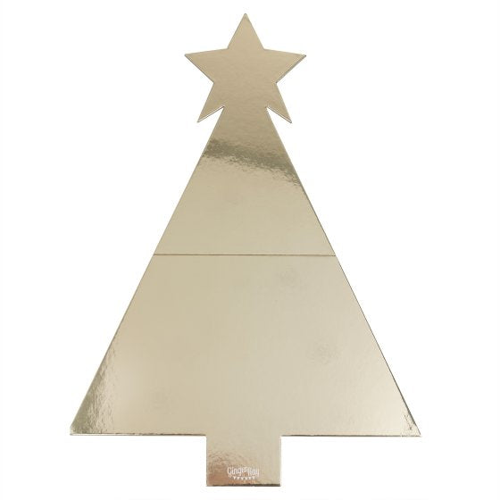Cosy Copper Gold Christmas Tree Shaped Grazing Board FSC