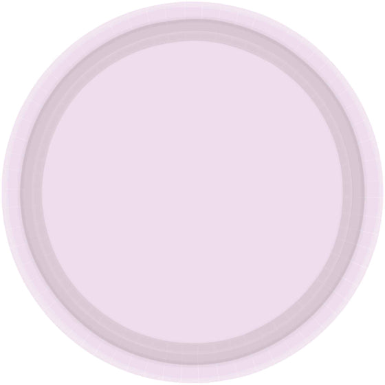Paper Plates 23cm Round 20CT - Pastel Lilac