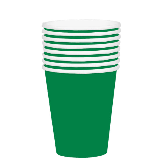 354ml Paper Cups 20 Pack- Festive Green