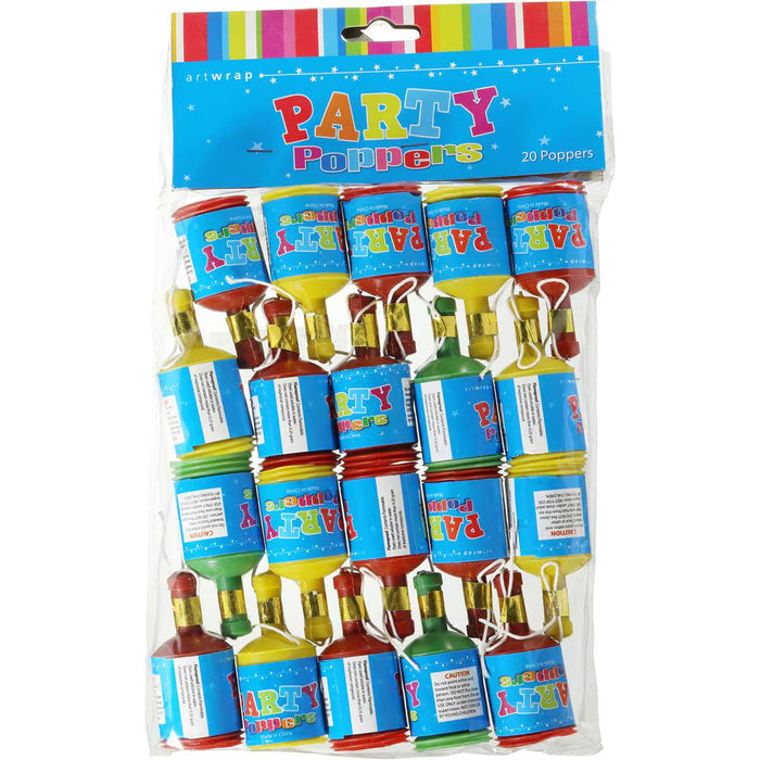 Party Poppers 20pk