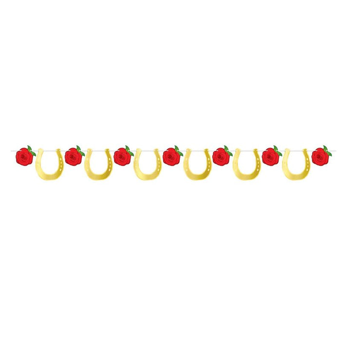Horse Racing Horseshoe Banner