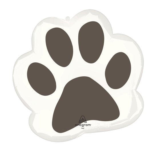 Pawsome Party Paw Print Supershape Foil Balloon