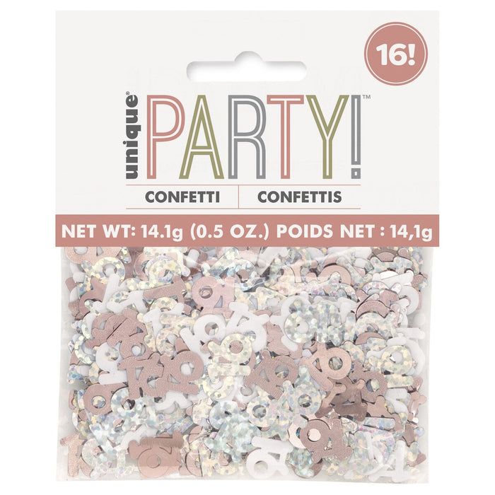 Rose Gold 16 Foil Confetti