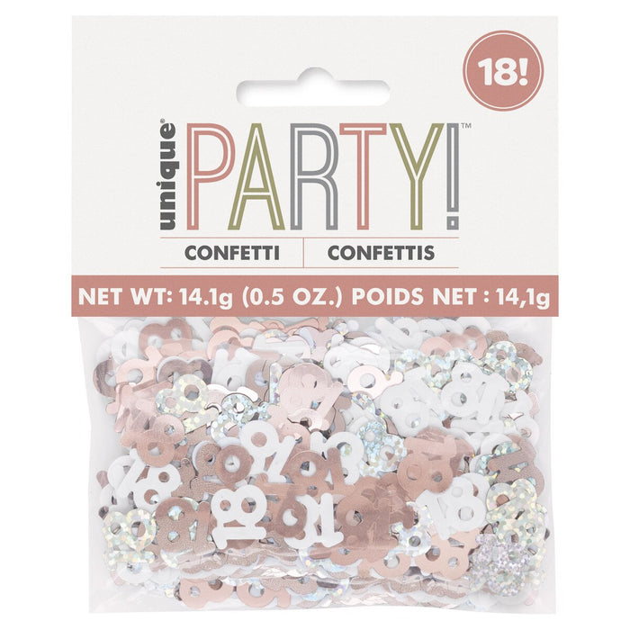 Rose Gold 18 Foil Confetti