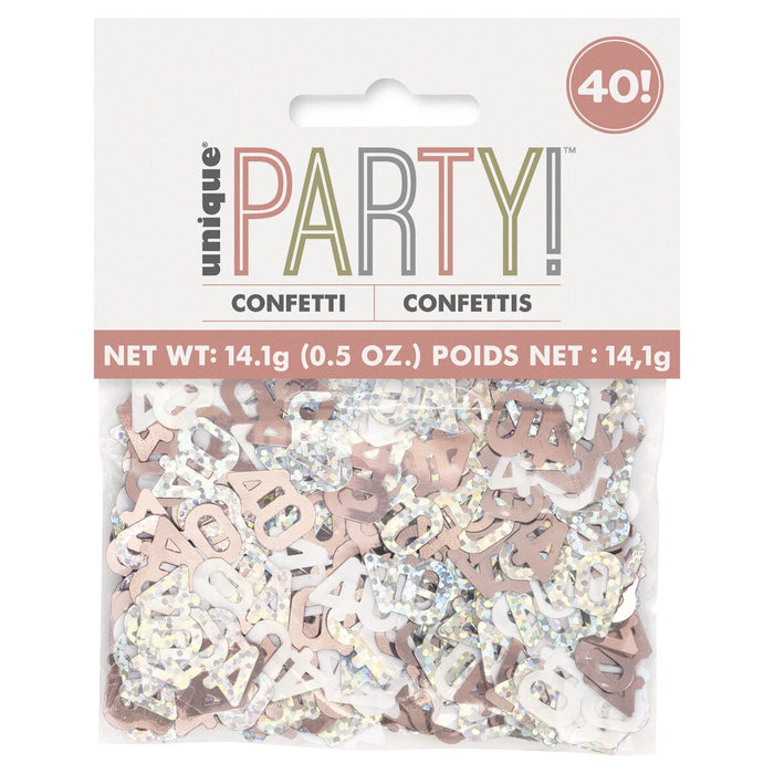 Rose Gold 40 Foil Confetti