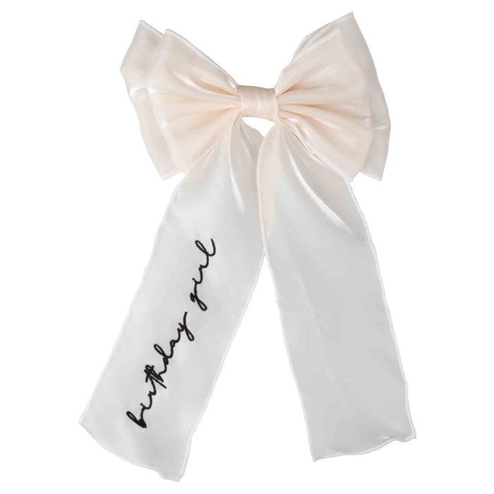 Happy Bowday Hair Bow