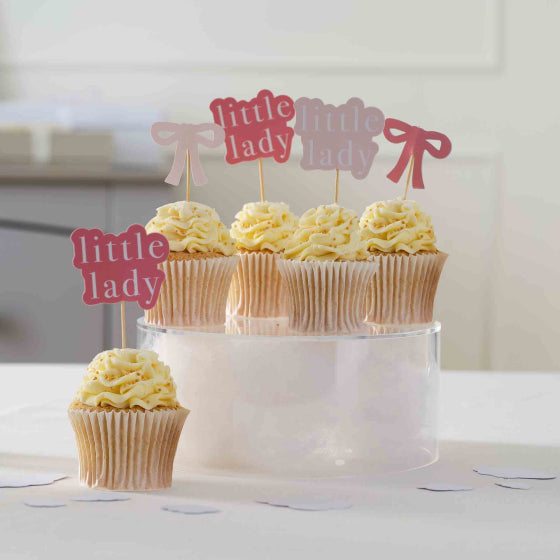 Hey Girl Little Lady Cupcake Toppers 12pk