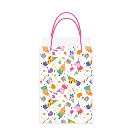 Peppa Pig Party Paper Kraft Bags