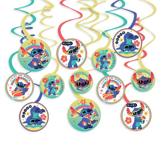 Lilo & Stitch Paper Spiral Decorations