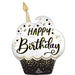 SuperShape Black, Silver & Gold Birthday Wishes P35