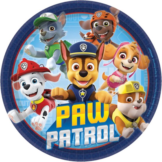 Paw Patrol Paper Plates 17cm